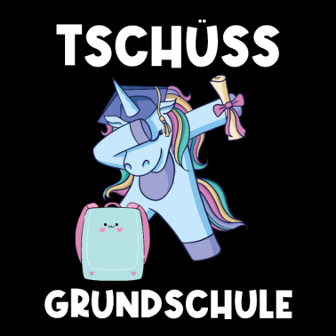 Motiv Tschüss Grundschule Dabbing Einhorn
