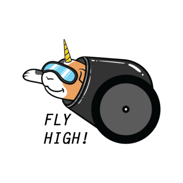 Motiv Meerschweinchen Einhorn Haustier Kanone Geschenk