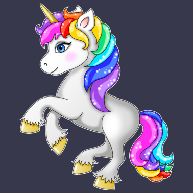 Motiv Einhorn Regenbogeneinhorn - süsses Einhorn