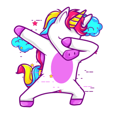 Motiv Nettes eintauchendes Einhorn - lustiges Geschenk