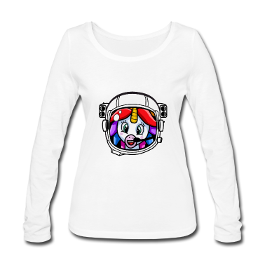 Einhörner Langarmshirt - Einhorn Astronaut