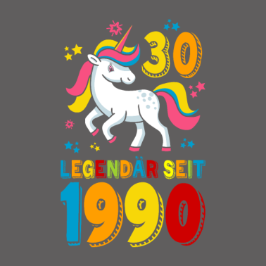 Motiv 30 Legendär seit 1990 - 30. Geburtstag Einhorn