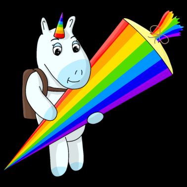 Motiv Einhorn Einschulung Schulbeginn Kinder