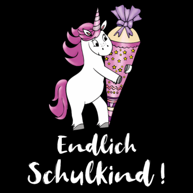 Motiv Einhorn mit Zuckertüte Einschulung Schulanfang