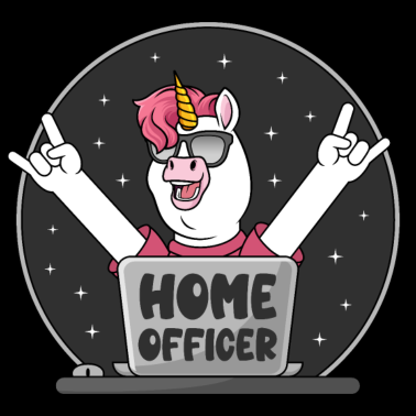 Motiv Homeofficer Einhorn Home Officer Büro Homeoffice