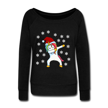 Einhörner Langarmshirt - Dabbing Einhorn Weihnachten Dab