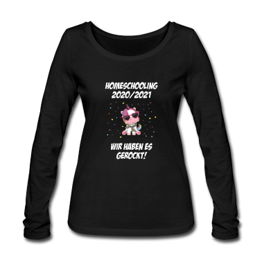 Einhörner Langarmshirt - Homeschooling gerockt Unicorn Einhorn