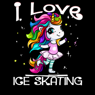 Motiv Schlittschuhläuferin Eistanz Einhorn Mädchen