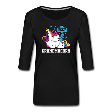 Einhörner Langarmshirt - Einhorn Oma Lustig Spruch