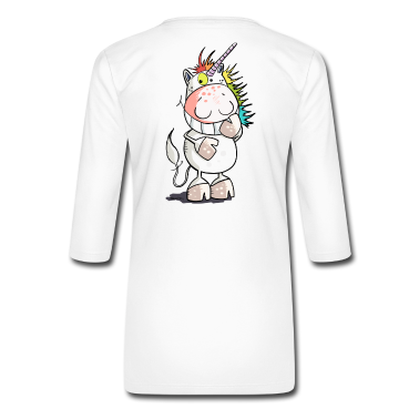 Einhörner Langarmshirt - Grinse Einhorn