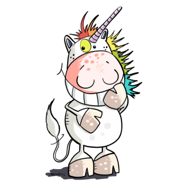 Motiv Grinse Einhorn