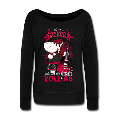 Einhörner Langarmshirt - Einhorn an der Gitarre