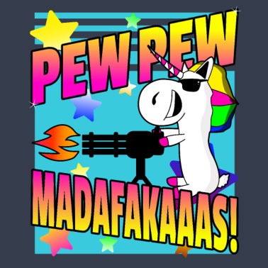 Motiv Lustige Sprüche Pew Pew Madafakaaas! Einhorn