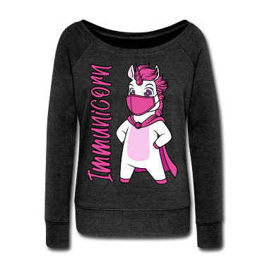 Einhörner Langarmshirt - Geimpft Impfung impfen Einhorn Immunicorn