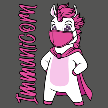 Motiv Geimpft Impfung impfen Einhorn Immunicorn