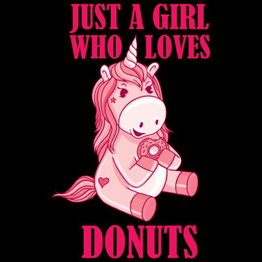 Motiv Einhorn Mädchen Donut Geschenk Donuts Einhörner