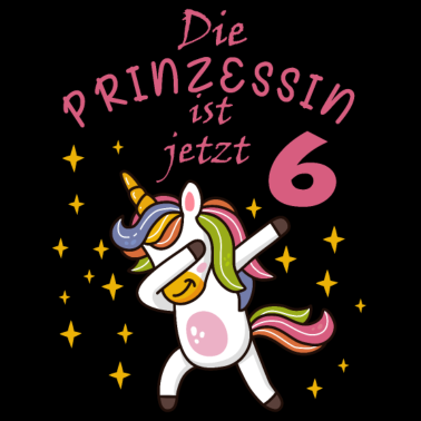 Motiv Geschenkidee Geburtstag 6 Jahre Mädchen Einhorn