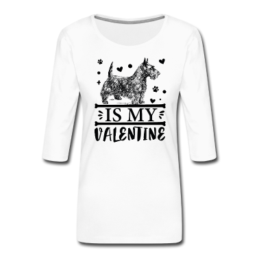 Einhörner Langarmshirt - Terrier ist mein Valentinstag