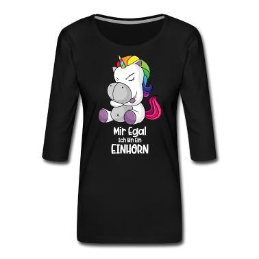 Einhörner Langarmshirt - Einhorn - Mir egal ich bin ein Einhorn