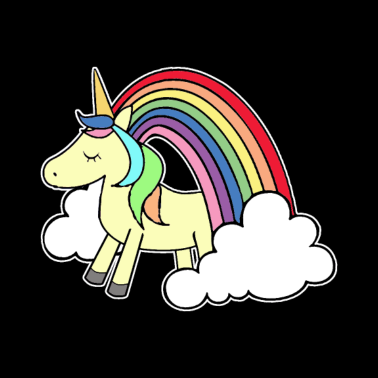 Motiv Einhorn mit Regenbogen