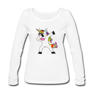 Einhörner Langarmshirt - dabbendes Einhorn dabbendes Unicorn dapping Pferd