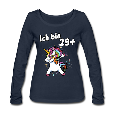 Einhörner Langarmshirt - Ich bin 29 plus Einhorn