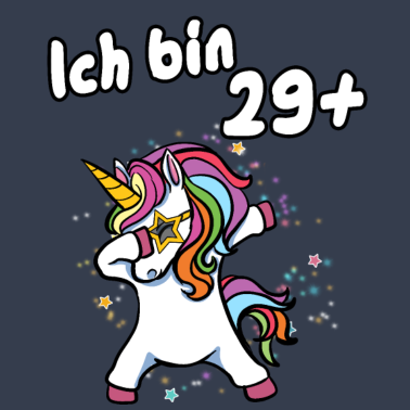 Motiv Ich bin 29 plus Einhorn