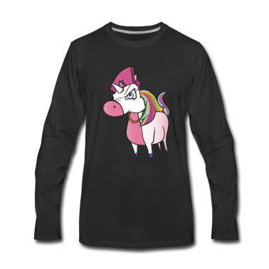 Einhörner Langarmshirt - Wütendes Einhorn