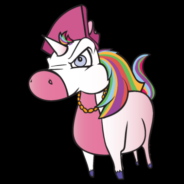 Motiv Wütendes Einhorn