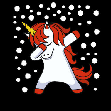 Motiv unicorns dabbing Xmas Christmas
