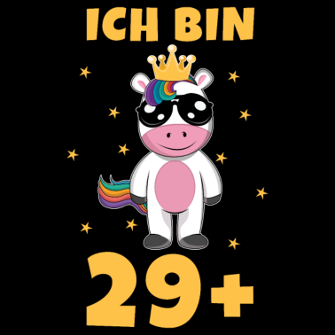 Motiv 30. Geburtstag 29 Plus Eins 30 Jahre Einhorn