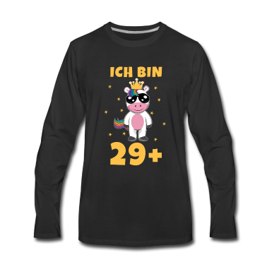 Einhörner Langarmshirt - 30. Geburtstag 29 Plus Eins 30 Jahre Einhorn