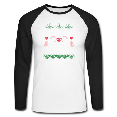 Einhörner Langarmshirt - ugly christmas sweater mit einhorn