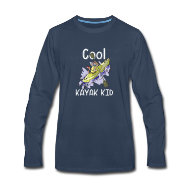 Einhörner Langarmshirt - Kanu Fahrer Kinder Einhorn Geschenk Kayak Kajak