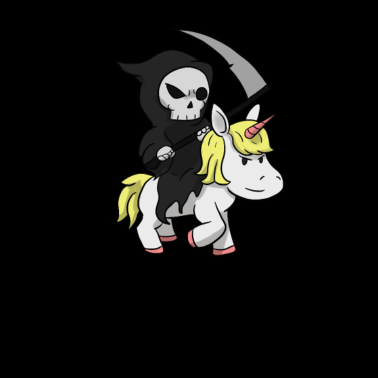 Motiv Tod Reitet Einhorn