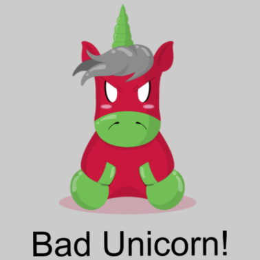 Motiv Bad Unicorn! Das böse Einhorn!