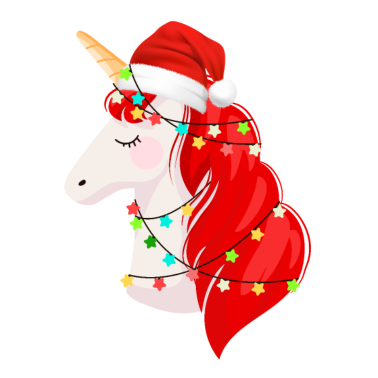 Motiv Weihnachts-Einhorn