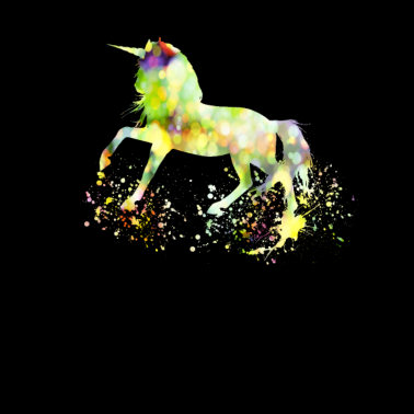 Motiv Einhorn im Splash Style - Glitter Unicorn