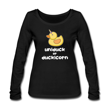 Einhörner Langarmshirt - Ente Einhorn
