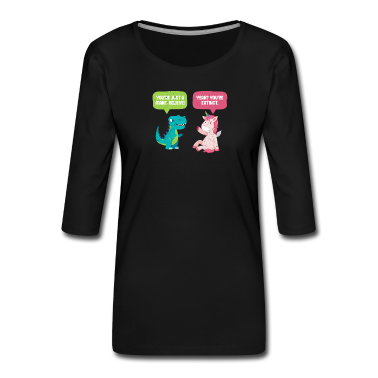 Einhörner Langarmshirt - Dinosaurier Einhorn