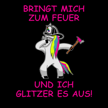 Motiv Feuerwehr Einhorn Feuer Unicorn