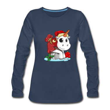 Einhörner Langarmshirt - einhorn weihnacht geschenk