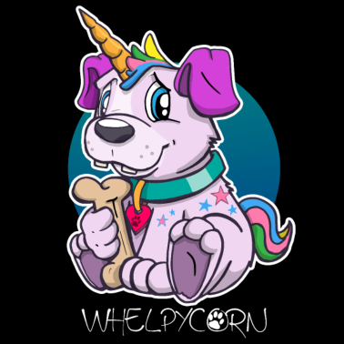 Motiv Einhorn Hund Welpe WHELPICORN Hunde