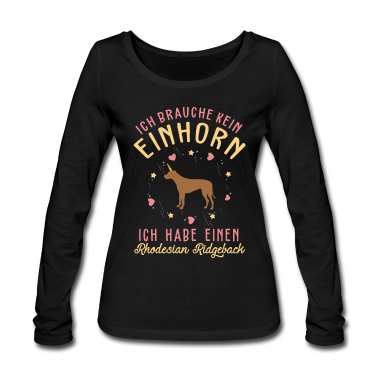 Einhörner Langarmshirt - Rhodesian Ridgeback Einhorn