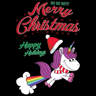 Motiv Einhorn Weihnachten