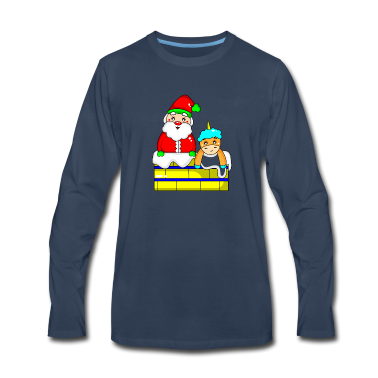 Einhörner Langarmshirt - Kuscheltier, Einhorn, Weihnachtsmann