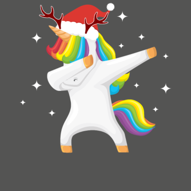 Motiv Weihnachts Einhorn Dabbing