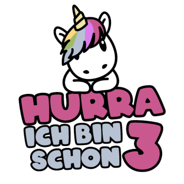 Motiv 3. Geburtstag Einhorn