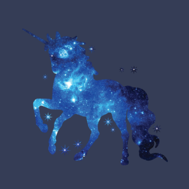 Motiv Einhorn Glitzer Universum