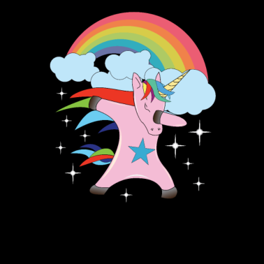 Motiv Einhorn Dab Shirt Cooles Einhorn Dabbing